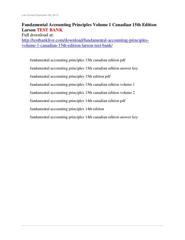 Fundamental Accounting Principles Pdf